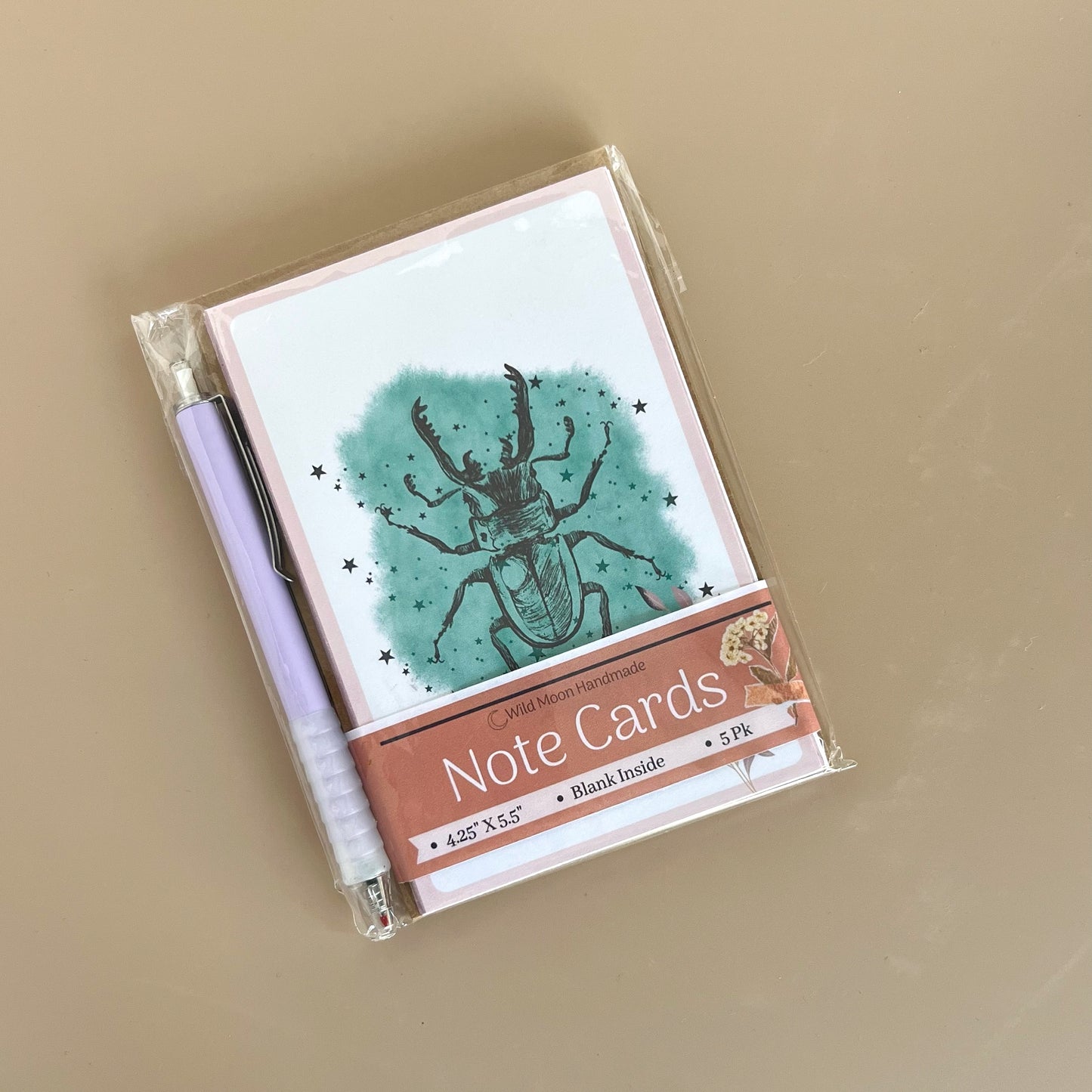 Notecards Blank 5pk CLEARANCE