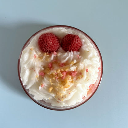 Strawberries and Cream Decorative Candle